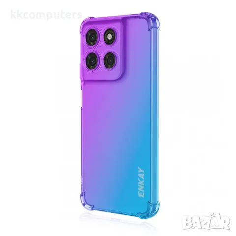 Калъф за Motorola Moto G87 / G77 / G67 5G ENKAY TPU с Подсилени Airbag Ъгли 2,5 mm и Скрийн Протекто