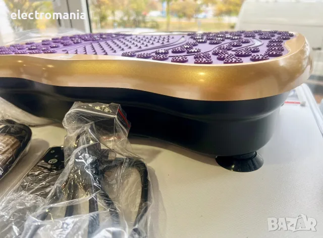 ЧИСТО НОВА! Вибрационна платформа EVOLAND Premium JF-CFM20 | Bluetooth & Ластици, снимка 5 - Фитнес уреди - 56716578