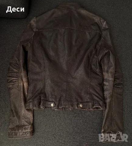 Естествена кожа яке  ZARA, снимка 3 - Якета - 56576259