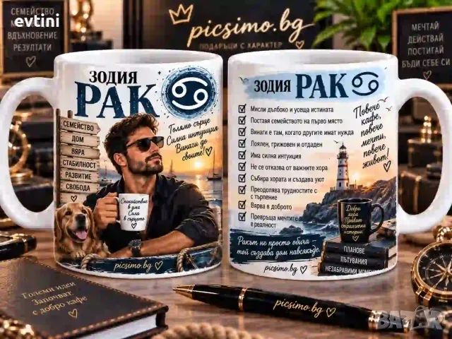 Керамична чаша зодия Рак