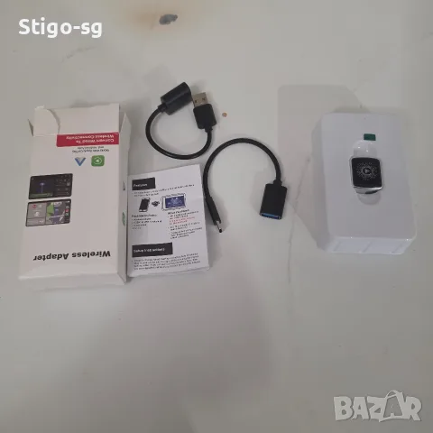 Нов Безжичен адаптер 2-в-1 за Apple CarPlay и Android Auto (Wired to Wireless)