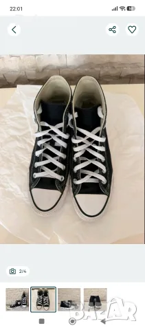 Оригинални високи кецове Converse All Star - № 38, снимка 2 - Кецове - 56643851