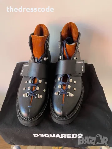*DSQUARED2 кожени мъжки зимни боти !