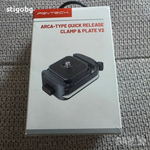 Чисто нов PGYTECH Arca-Type Quick Release Clamp & Plate V2 (P-CG-188) – Система за бързо освобождава