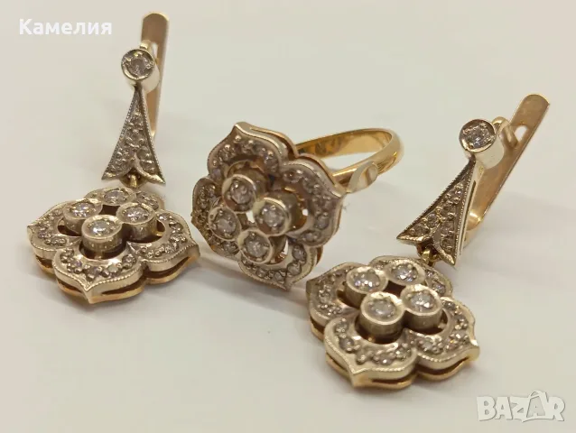 Руско злато. Комплект , снимка 6 - Бижутерийни комплекти - 56651745