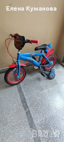 Детски велосипед Huffy - 14", Spiderman, снимка 2 - Детски велосипеди, триколки и коли - 56564789
