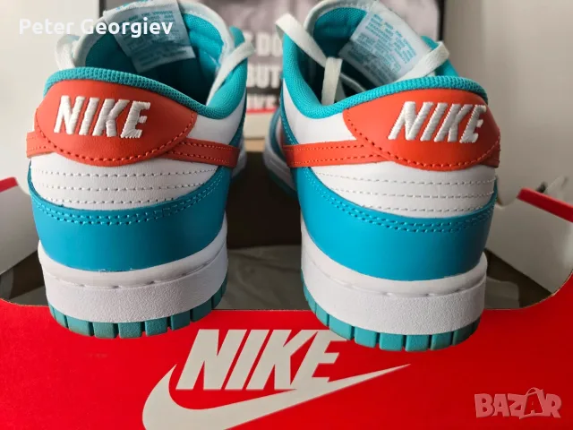 Маратонки Nike Dunk Low Retro White/Cosmic Clay-Dusty Cactus, снимка 3 - Маратонки - 56566049