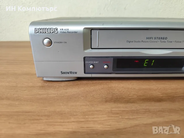 Продавам видео рекордер Philips VR630, снимка 5 - Плейъри, домашно кино, прожектори - 56602035