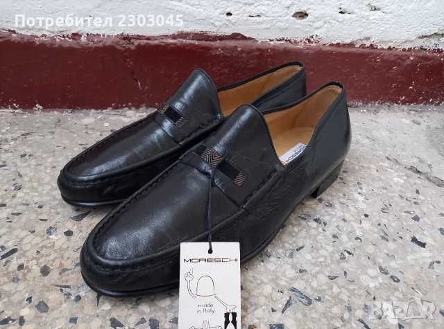 Moreschi Leather Loafer мъжки мокасини 41 номер