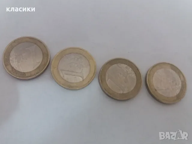Монета от 1 евро Германия  2002г., снимка 3 - Нумизматика и бонистика - 56616747