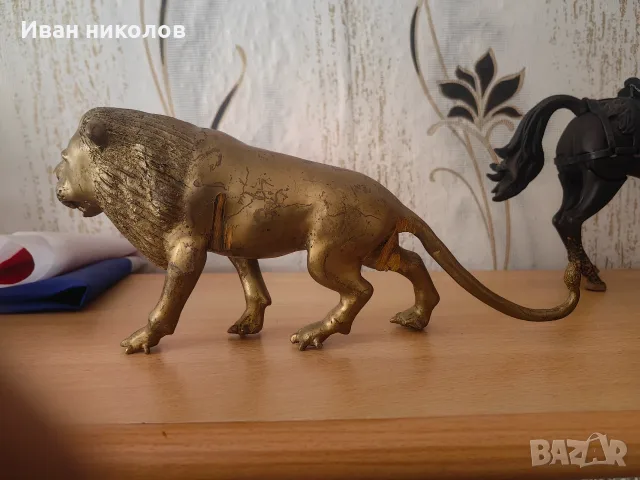 Голям лъв от бронз, снимка 3 - Статуетки - 56623403