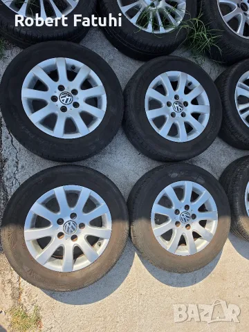 VW 15" 5x112 6.5J ET50, снимка 2 - Гуми и джанти - 56628738