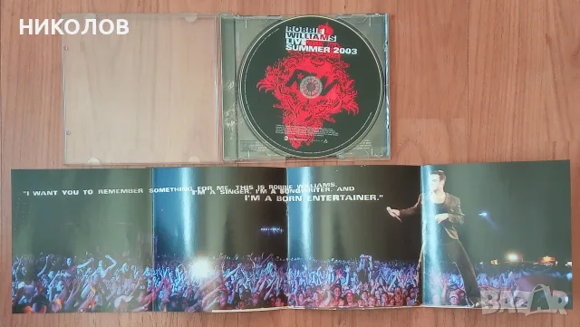 ROBBIE WILLIAMS -  LIVE , снимка 3 - CD дискове - 56561149