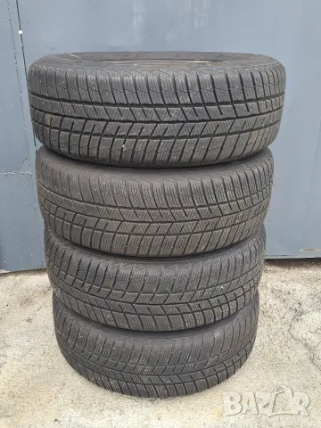 4 бр. Зимни гуми 205/60 R16 оригинални Стоманени джанти 5х100 VW, Skoda, Seat