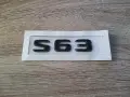 черен надпис Mercedes Benz S 63, снимка 1