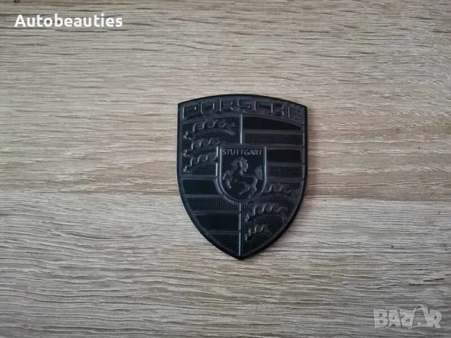 алуминиев черен стикер Порше Porsche