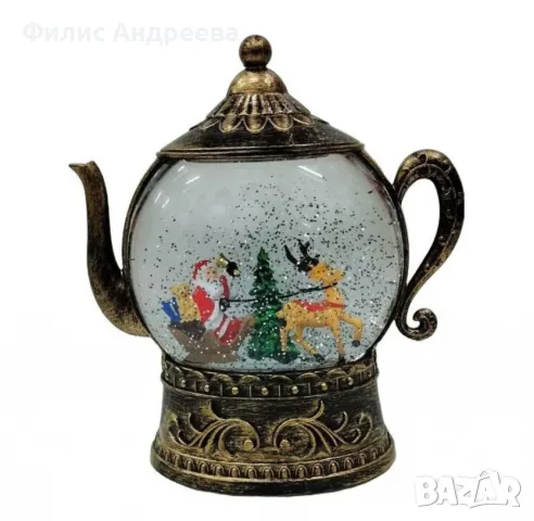 Коледен вълшебен чайник, снимка 2 - Декорация за дома - 56554282