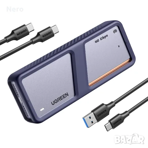 Външна кутия за M2 NVMe 40Gbps USB 4 UGREEN с охлаждане