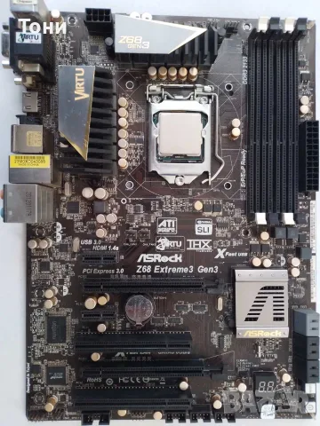 Дънна платка ASRock Z68 Extreme3 Gen3 с Intel Core i5-2500К