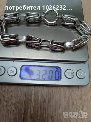 Сребро 925 ланец/гривна, снимка 4 - Колиета, медальони, синджири - 56705205